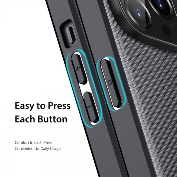 Dux Ducis iPhone 14 Pro Max Deksel FINO Series Svart