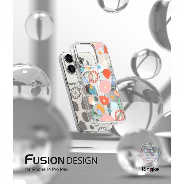 Ringke iPhone 14 Pro Max Deksel Fusion Design Floral