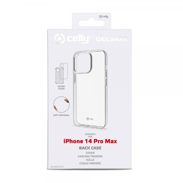 Celly iPhone 14 Pro Max Deksel GELSKIN Klar