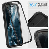 Spigen iPhone 14 Pro Max Deksel Geo Armor 360 MagFit Svart