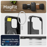 Spigen iPhone 14 Pro Max Deksel Geo Armor 360 MagFit Svart