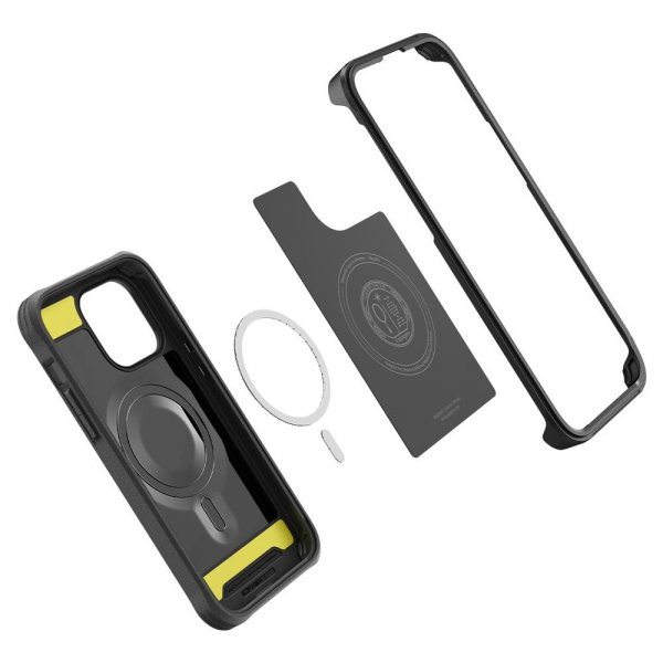 Spigen iPhone 14 Pro Max Deksel Geo Armor 360 MagFit Svart