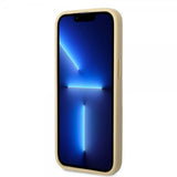 Guess iPhone 14 Pro Max Deksel Glitter Flakes Metal Logo Gull