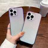 iPhone 14 Pro Max Deksel Glitter Gradient Rosa