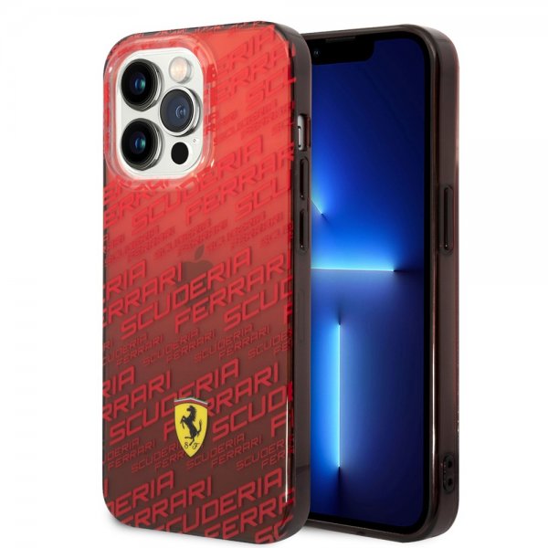Ferrari iPhone 14 Pro Max Deksel Gradient Scuderia Rød