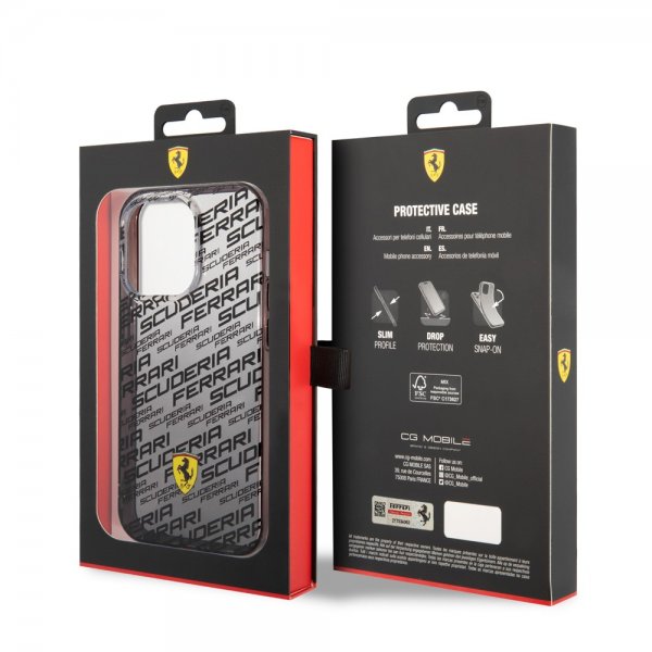 Ferrari iPhone 14 Pro Max Deksel Gradient Scuderia Svart