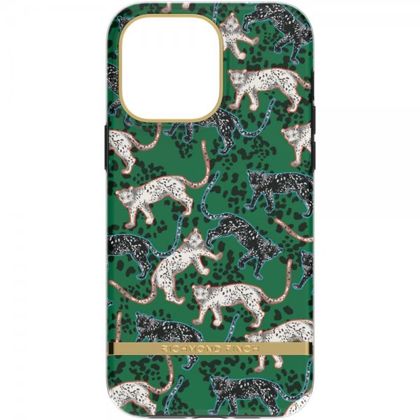 Richmond & Finch iPhone 14 Pro Max Deksel Green Leopard