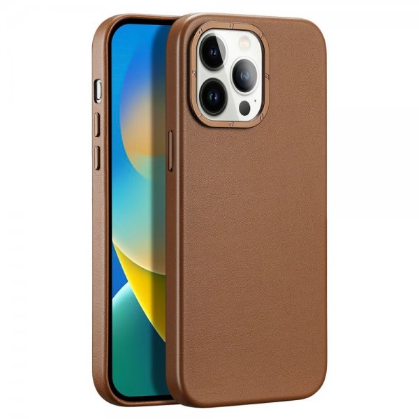 Dux Ducis iPhone 14 Pro Max Deksel Grit Series MagSafe Brun