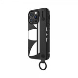 Adidas iPhone 14 Pro Max Deksel Handstrap Case Svart Hvit