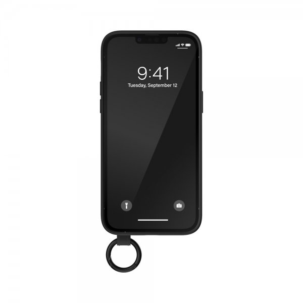 Adidas iPhone 14 Pro Max Deksel Handstrap Case Svart Hvit