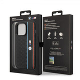 BMW iPhone 14 Pro Max Deksel Hexagonal Pattern Svart
