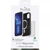 Puro iPhone 14 Pro Max Deksel ICON Mag Svart