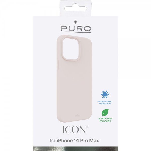Puro iPhone 14 Pro Max Deksel Icon Rosa