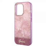 Guess iPhone 14 Pro Max Deksel Jungle Rosa