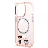 Karl Lagerfeld iPhone 14 Pro Max Deksel Karl & Choupette MagSafe Rosa