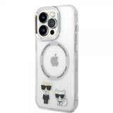 Karl Lagerfeld iPhone 14 Pro Max Deksel Karl & Choupette MagSafe Transparent
