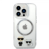 Karl Lagerfeld iPhone 14 Pro Max Deksel Karl & Choupette MagSafe Transparent