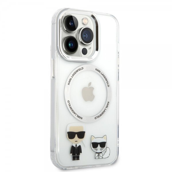 Karl Lagerfeld iPhone 14 Pro Max Deksel Karl & Choupette MagSafe Transparent