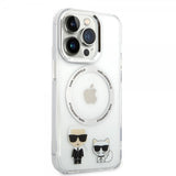 Karl Lagerfeld iPhone 14 Pro Max Deksel Karl & Choupette MagSafe Transparent