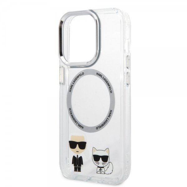Karl Lagerfeld iPhone 14 Pro Max Deksel Karl & Choupette MagSafe Transparent