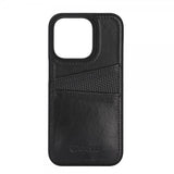 Krusell iPhone 14 Pro Max Deksel Leather CardCover Svart