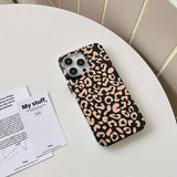 iPhone 14 Pro Max Deksel Leopardmønster Svart
