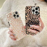 iPhone 14 Pro Max Deksel Leopardmønster Svart