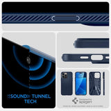 Spigen iPhone 14 Pro Max Deksel Liquid Air Navy Blue