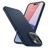 Spigen iPhone 14 Pro Max Deksel Liquid Air Navy Blue