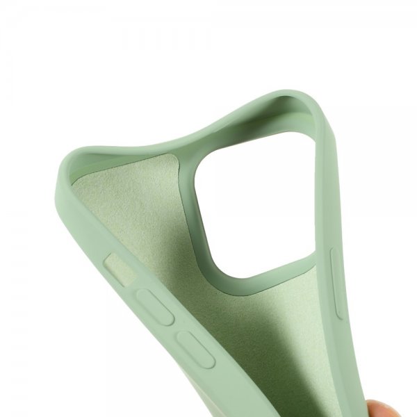 X-Level iPhone 14 Pro Max Deksel Liquid Silicone Lysegrønn