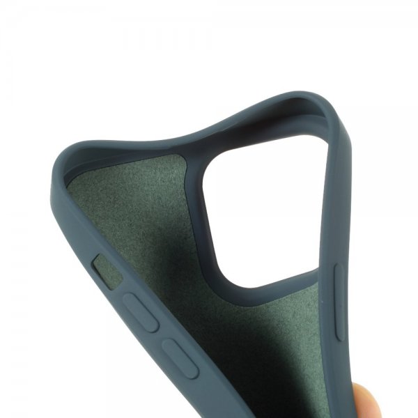 X-Level iPhone 14 Pro Max Deksel Liquid Silicone Petrol