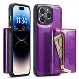 Dg.Ming iPhone 14 Pro Max Deksel M3 Series Avtakbart Kortholder Lilla