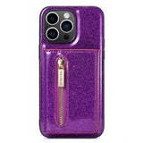 Dg.Ming iPhone 14 Pro Max Deksel M3 Series Avtakbart Kortholder Lilla