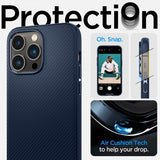 Spigen iPhone 14 Pro Max Deksel Mag Armor MagFit Navy Blue