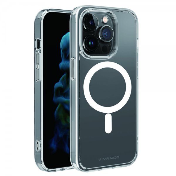 Vivanco iPhone 14 Pro Max Deksel Mag Steady Transparent