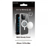 Vivanco iPhone 14 Pro Max Deksel Mag Steady Transparent