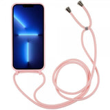 iPhone 14 Pro Max Deksel med Stropp Rosa