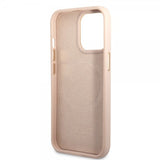 Guess iPhone 14 Pro Max Deksel Metal Plate Logo MagSafe Rosa
