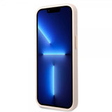 Guess iPhone 14 Pro Max Deksel Metal Plate Logo MagSafe Rosa