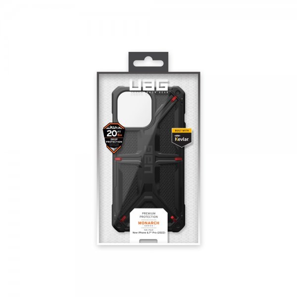 Urban Armor Gear (UAG) iPhone 14 Pro Max Deksel Monarch Kevlar Black