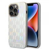 Karl Lagerfeld iPhone 14 Pro Max Deksel Monogram Iridescent Sølv