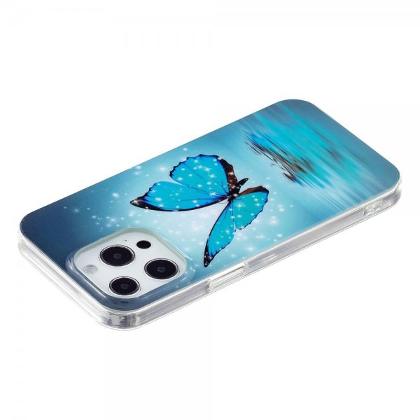 iPhone 14 Pro Max Deksel Motiv Blå Sommerfugl