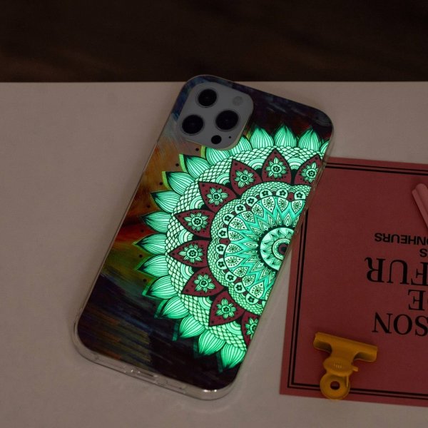 iPhone 14 Pro Max Deksel Motiv Blå Mandala