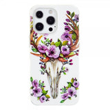 iPhone 14 Pro Max Deksel Motiv Blomster Og Hjort