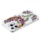 iPhone 14 Pro Max Deksel Motiv Blomster Og Hjort