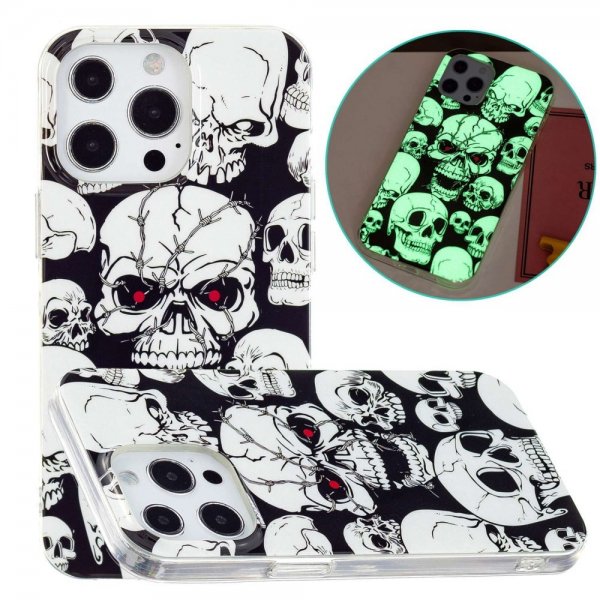 iPhone 14 Pro Max Deksel Motiv Hodeskaller
