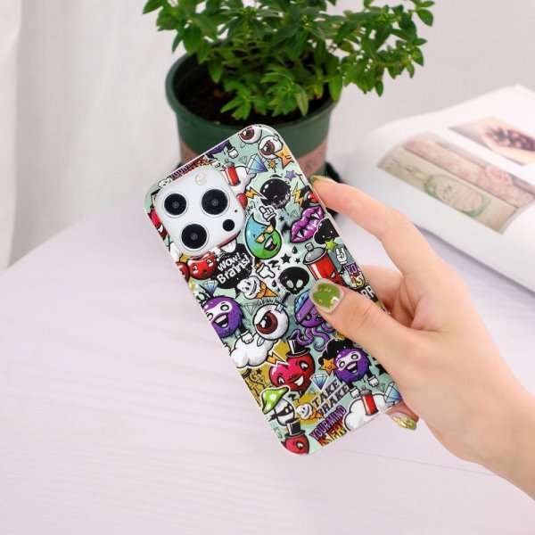 iPhone 14 Pro Max Deksel Motiv Graffiti