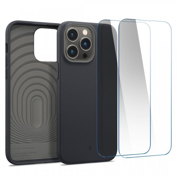 Caseology iPhone 14 Pro Max Deksel Skjermbeskytter Nano Pop 360 Black Sesame