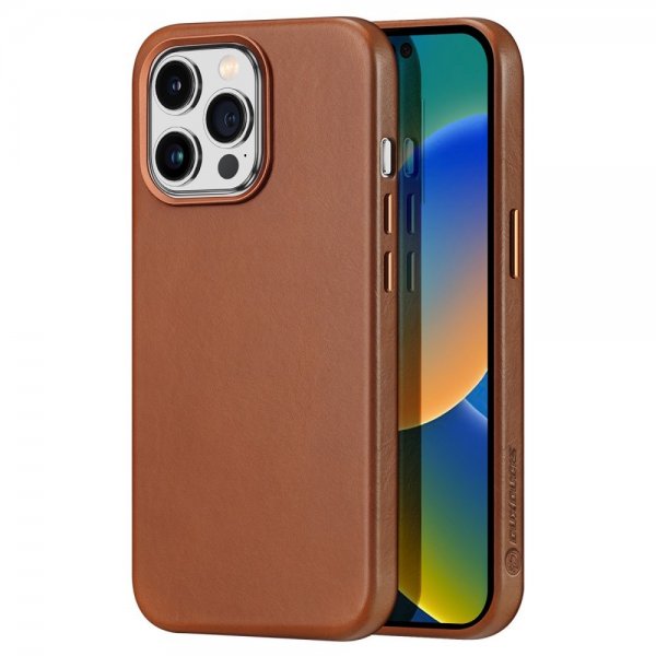 Dux Ducis iPhone 14 Pro Max Deksel Naples Series MagSafe Lysebrun
