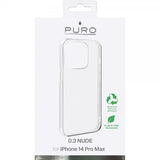 Puro iPhone 14 Pro Max Deksel Nude Transparent